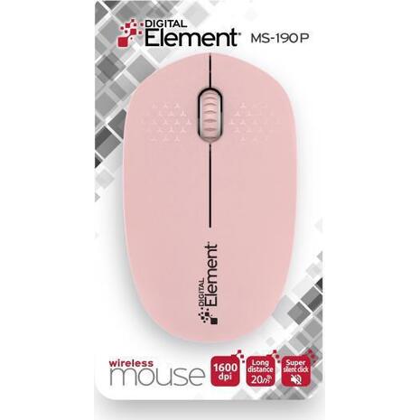 Ασύρματο ποντίκι Element MS-190P ρόζ